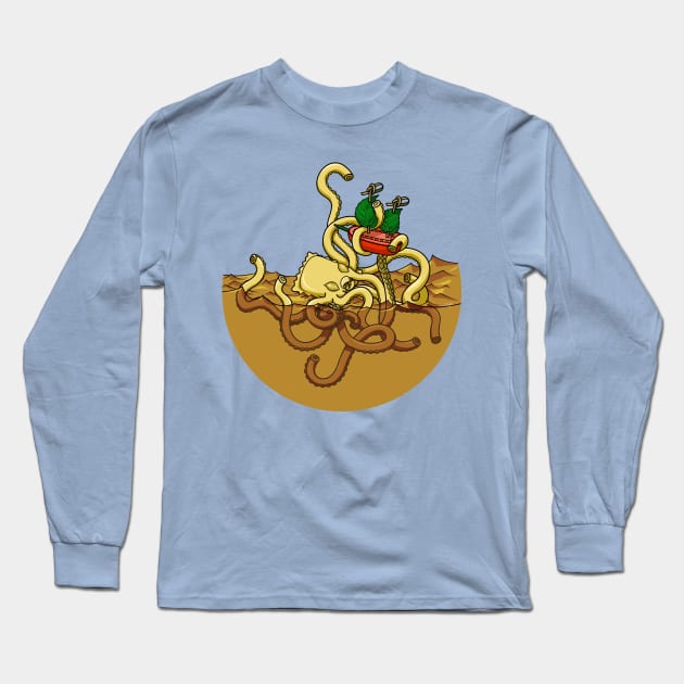 Noodle Kraken Long Sleeve T-Shirt by JessiLeigh